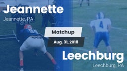 Matchup: Jeannette High vs. Leechburg  2018