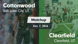 Matchup: Cottonwood High vs. Clearfield  2016