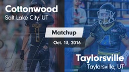 Matchup: Cottonwood High vs. Taylorsville  2016