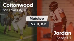 Matchup: Cottonwood High vs. Jordan  2016