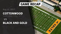 Recap: Cottonwood  vs. Black and Gold 2017