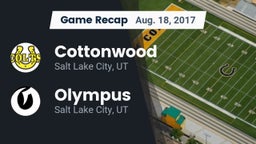 Recap: Cottonwood  vs. Olympus  2017