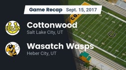 Recap: Cottonwood  vs. Wasatch Wasps 2017