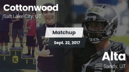 Matchup: Cottonwood High vs. Alta  2017
