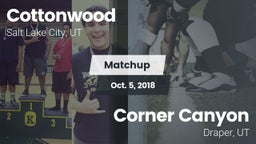 Matchup: Cottonwood High vs. Corner Canyon 2018