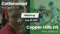 Matchup: Cottonwood High vs. Copper Hills HS 2019