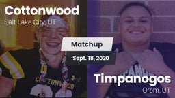 Matchup: Cottonwood High vs. Timpanogos  2020