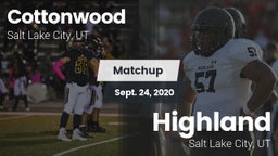 Matchup: Cottonwood High vs. Highland  2020