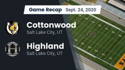 Recap: Cottonwood  vs. Highland  2020