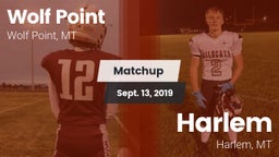 Matchup: Wolf Point High vs. Harlem  2019