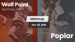 Matchup: Wolf Point High vs. Poplar  2019