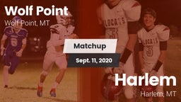 Matchup: Wolf Point High vs. Harlem  2020