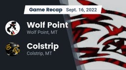 Recap: Wolf Point  vs. Colstrip  2022
