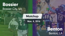 Matchup: Bossier  vs. Benton  2016