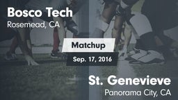 Matchup: Bosco Tech High vs. St. Genevieve  2016