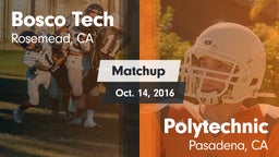 Matchup: Bosco Tech High vs. Polytechnic  2016