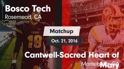 Matchup: Bosco Tech High vs. Cantwell-Sacred Heart of Mary  2016