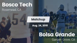 Matchup: Bosco Tech vs. Bolsa Grande  2018