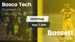 Matchup: Bosco Tech vs. Bassett  2018