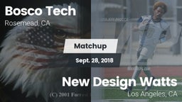 Matchup: Bosco Tech vs. New Design Watts 2018
