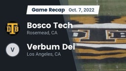 Recap: Bosco Tech  vs. Verbum Dei  2022