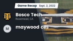 Recap: Bosco Tech  vs. maywood ces 2022