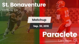 Matchup: St. Bonaventure vs. Paraclete  2016