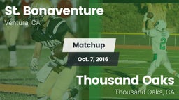 Matchup: St. Bonaventure vs. Thousand Oaks  2016