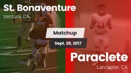 Matchup: St. Bonaventure vs. Paraclete  2017