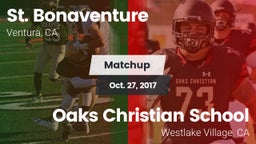 Matchup: St. Bonaventure vs. Oaks Christian School 2017