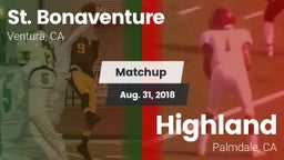 Matchup: St. Bonaventure vs. Highland  2018