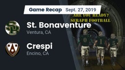Recap: St. Bonaventure  vs. Crespi  2019