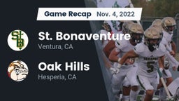 Recap: St. Bonaventure  vs. Oak Hills  2022