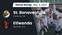 Recap: St. Bonaventure  vs. Etiwanda  2023