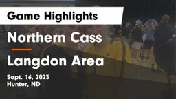 Northern Cass  vs Langdon Area  Game Highlights - Sept. 16, 2023