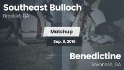 Matchup: Southeast Bulloch vs. Benedictine  2016