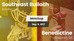 Matchup: Southeast Bulloch vs. Benedictine  2017