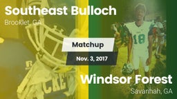 Matchup: Southeast Bulloch vs. Windsor Forest  2017