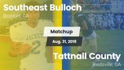 Matchup: Southeast Bulloch vs. Tattnall County  2018