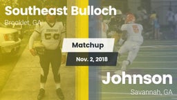 Matchup: Southeast Bulloch vs. Johnson  2018
