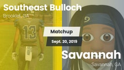 Matchup: Southeast Bulloch vs. Savannah  2019