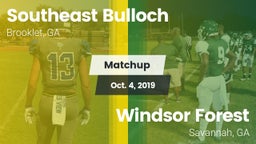 Matchup: Southeast Bulloch vs. Windsor Forest  2019