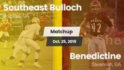 Matchup: Southeast Bulloch vs. Benedictine  2019