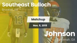 Matchup: Southeast Bulloch vs. Johnson  2019