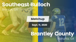 Matchup: Southeast Bulloch vs. Brantley County  2020