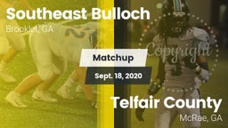 Matchup: Southeast Bulloch vs. Telfair County  2020