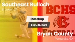 Matchup: Southeast Bulloch vs. Bryan County  2020