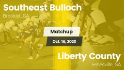 Matchup: Southeast Bulloch vs. Liberty County  2020