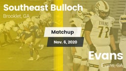 Matchup: Southeast Bulloch vs. Evans  2020