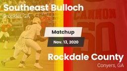 Matchup: Southeast Bulloch vs. Rockdale County  2020